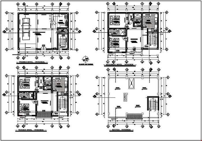 پروژه طراحی فنی ساختمان با جزئیات کامل
